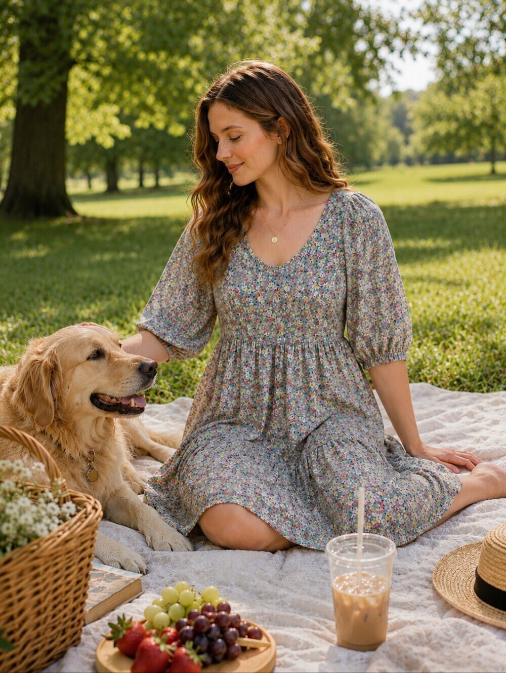 NWT Umgee Floral Teired Dress Size Small